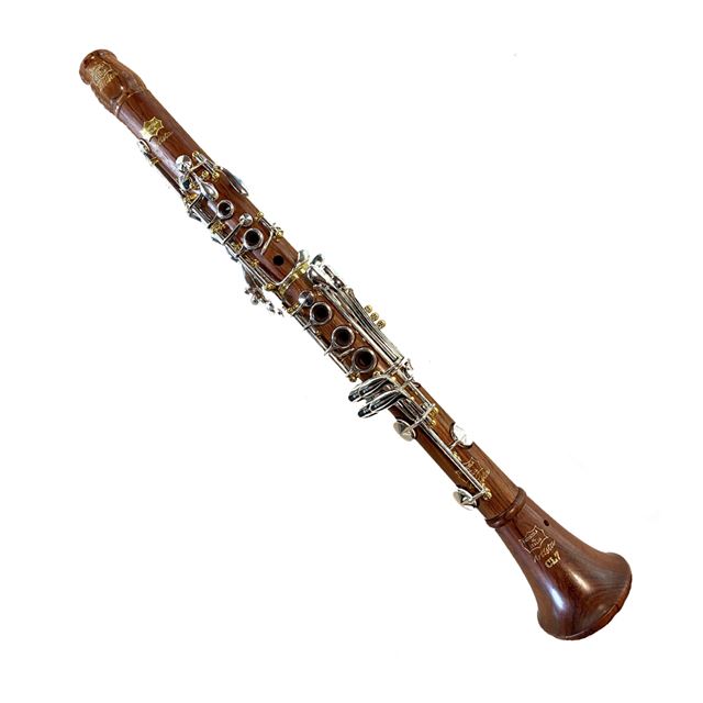 PATRICOLA C FLAT CLARINET WITH SILVER PLATED KEYS AND GOLD PLATED POSTS