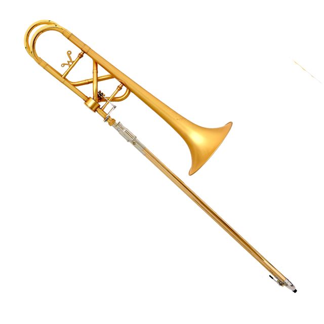 Sierman STB-981 Pro Large Bore Bb/F Trombone with Hagmann Valve and Satin Gold Finish