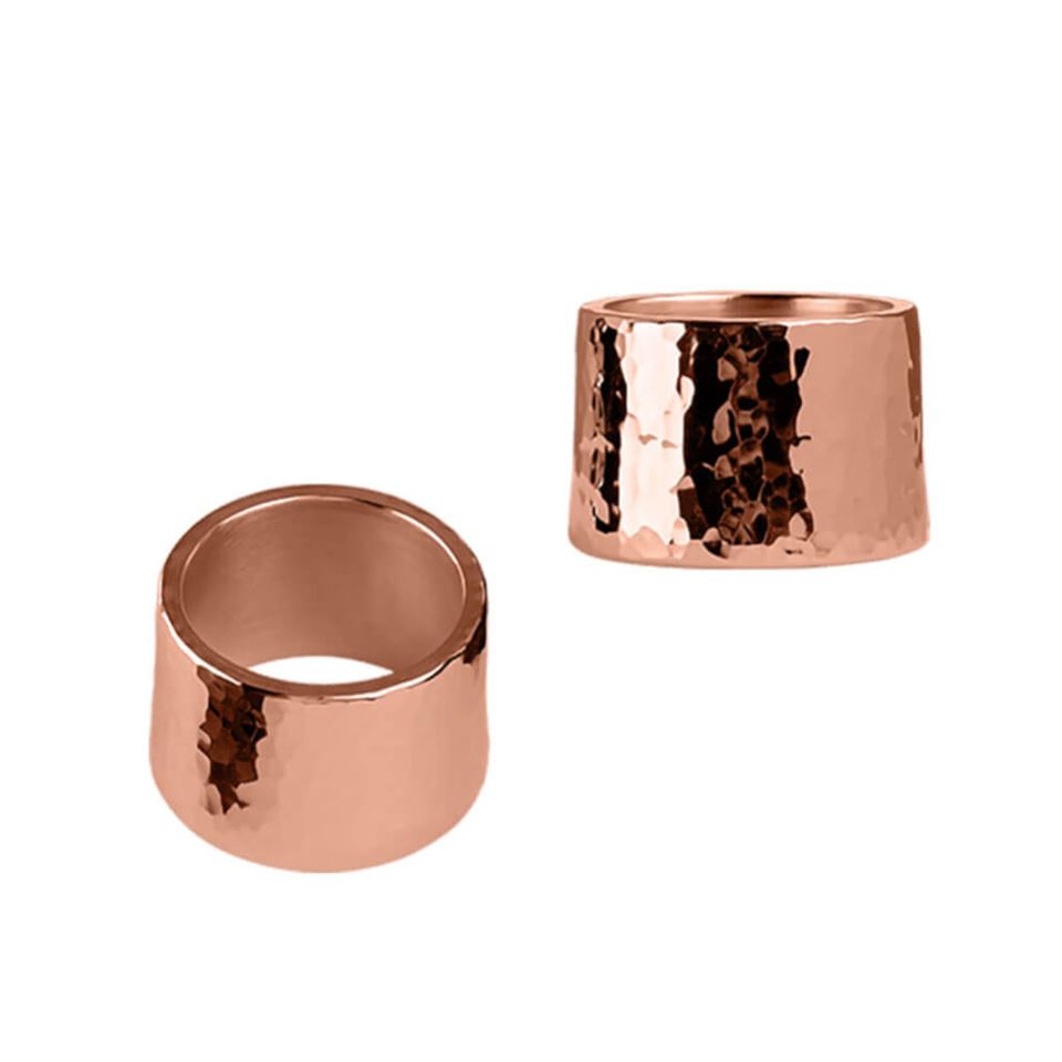 Jody Jazz Power Ring Hand Hammered Rose Gold Tenor Saxophone Ligature