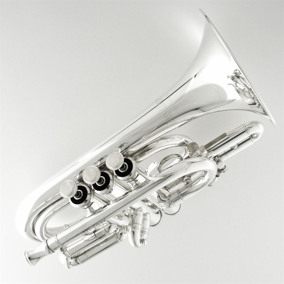 Carol Brass C Pocket Trumpet CPT4000LYSCS Silver Plated