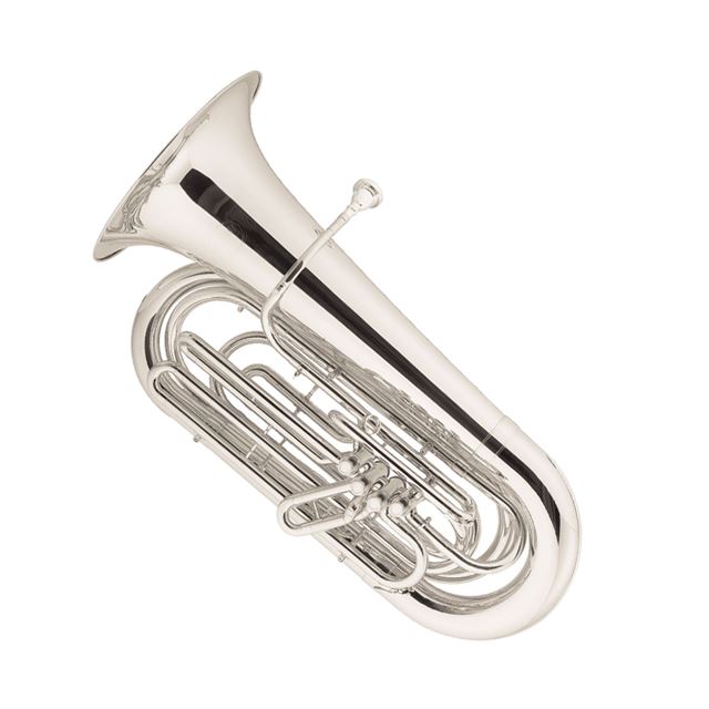 Jupiter JTU1010S BBb Tuba Silver Plated Euphoniums, baritone and