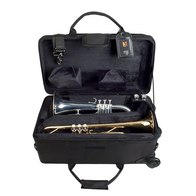 Protec VAX Trumpet / Auxilliary Combination Wheelie Case 