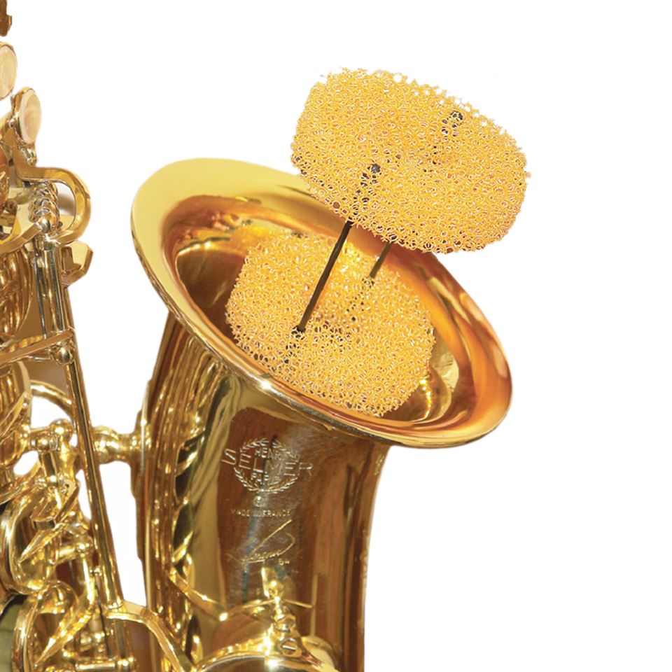 Gold Alto Saxophone Mute Light-weight ABS Plastic Dampener Silencer Gold Sliver 
