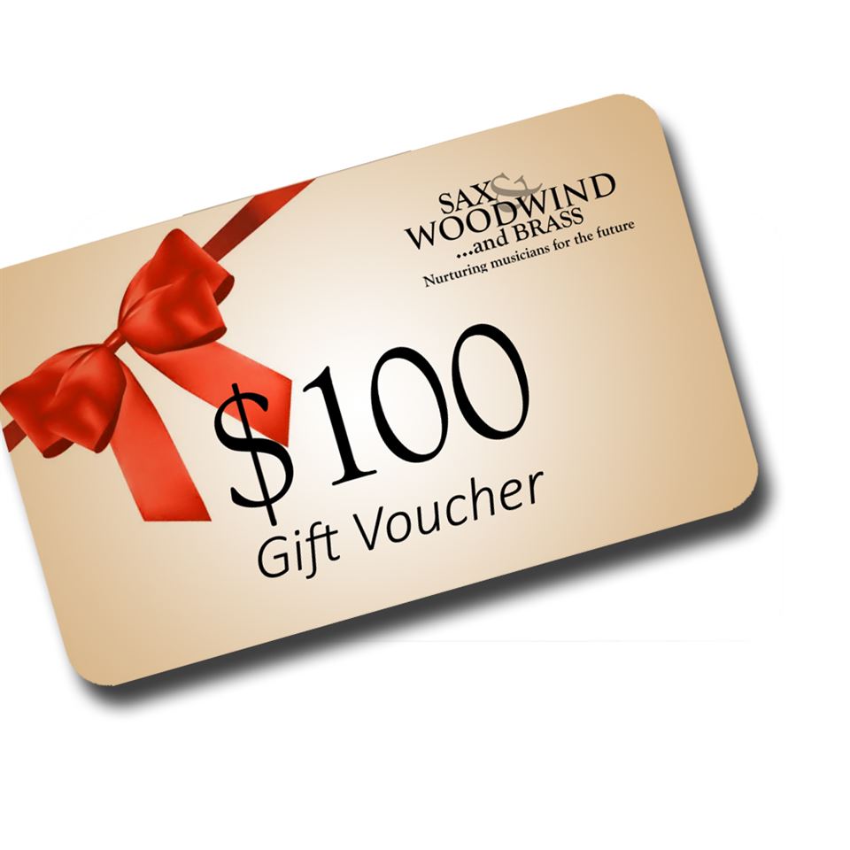 $100 Sax and Woodwind Gift Voucher