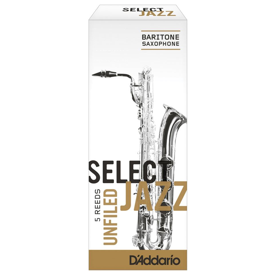 D'Addario Select Jazz Unfiled Baritone Saxophone Reeds