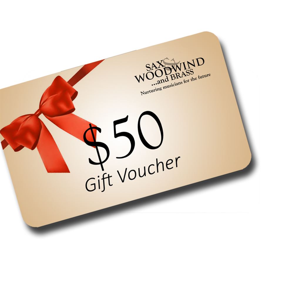$50 Sax and Woodwind Gift Voucher