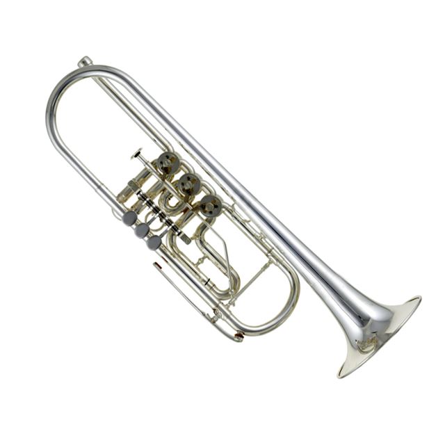 Sierman Bb Flat Rotary Trumpet Silver Plate