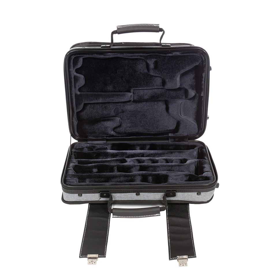 BAM GREY FLANNEL HIGHTECH DOUBLE BB & A CLARINET CASE
