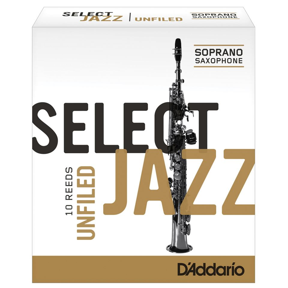 D'Addario Select Jazz Unfiled Soprano Saxophone Reeds