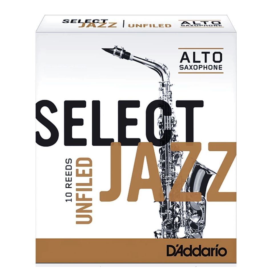 D'Addario Select Jazz Unfiled Alto Saxophone Reeds