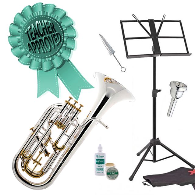 Cambridge Classic 4 Valve Baritone Horn Smart Choice Pack