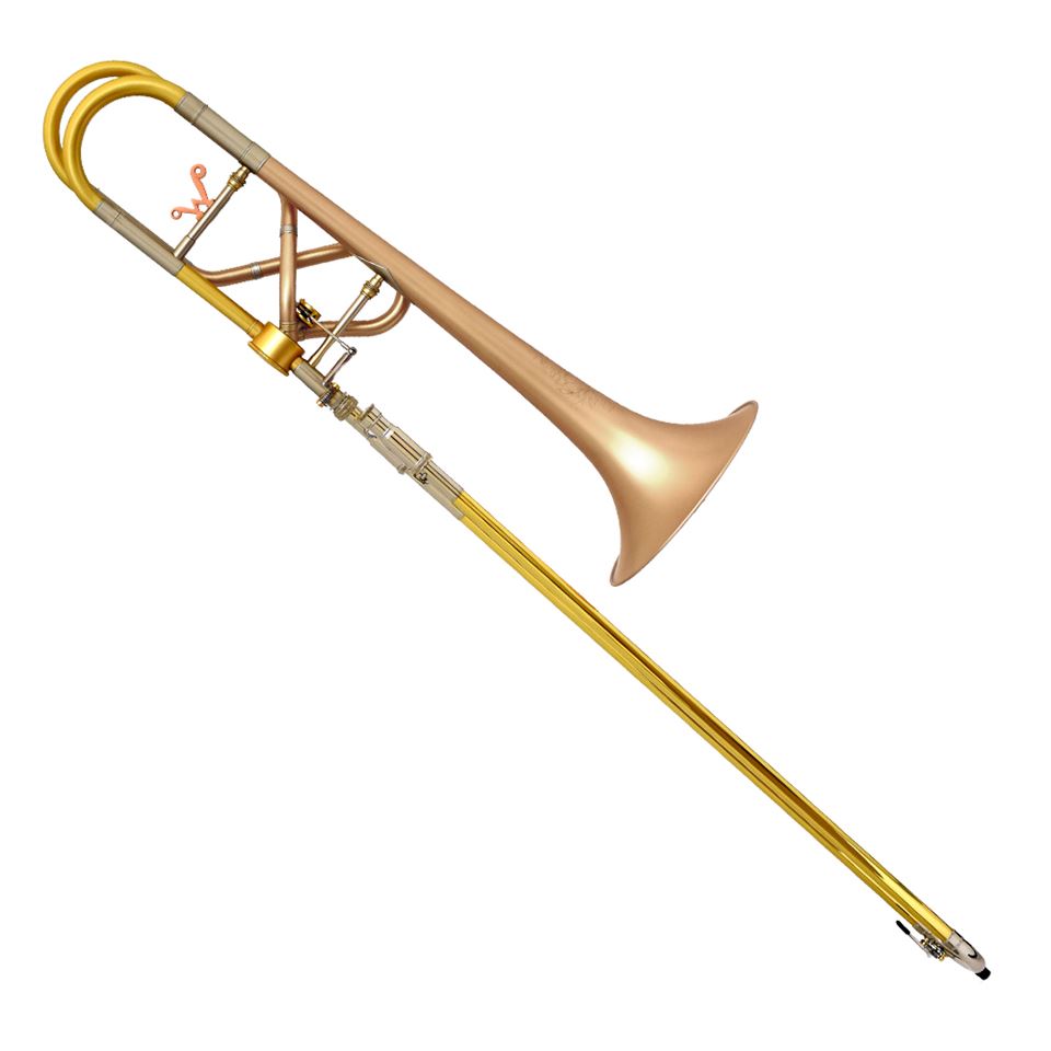 Sierman STB-981 Pro Large Bore Bb/F Trombone with Hagmann Valve and Satin Gold Finish