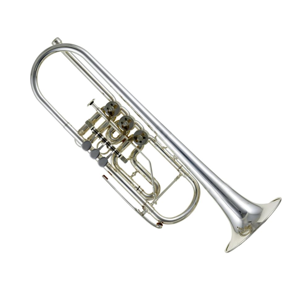 B&S 3137 Challenger II B Flat Trumpet Silver Plated Trumpets for