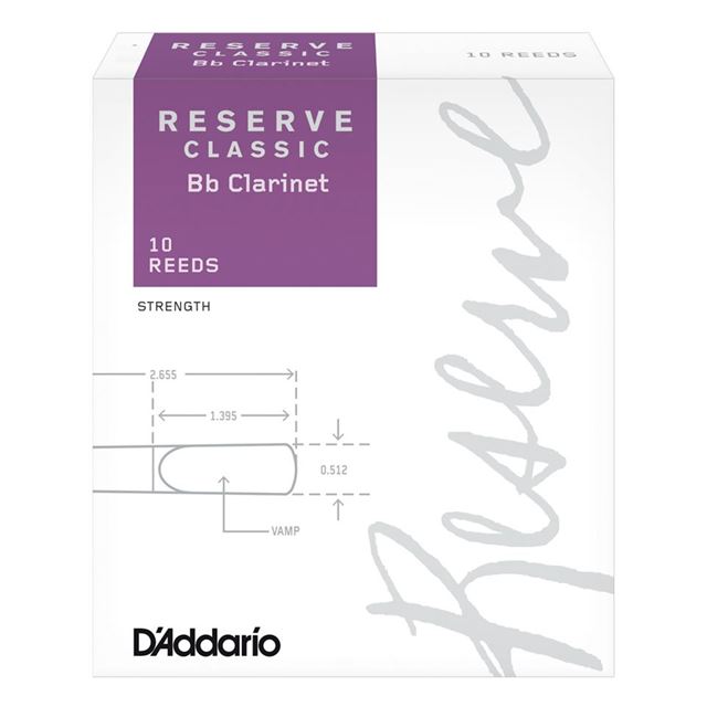 D'Addario Reserve Classic B Flat Clarinet Reeds