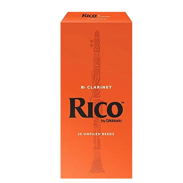 Rico by D'Addario B Flat Clarinet Reed Box of 25