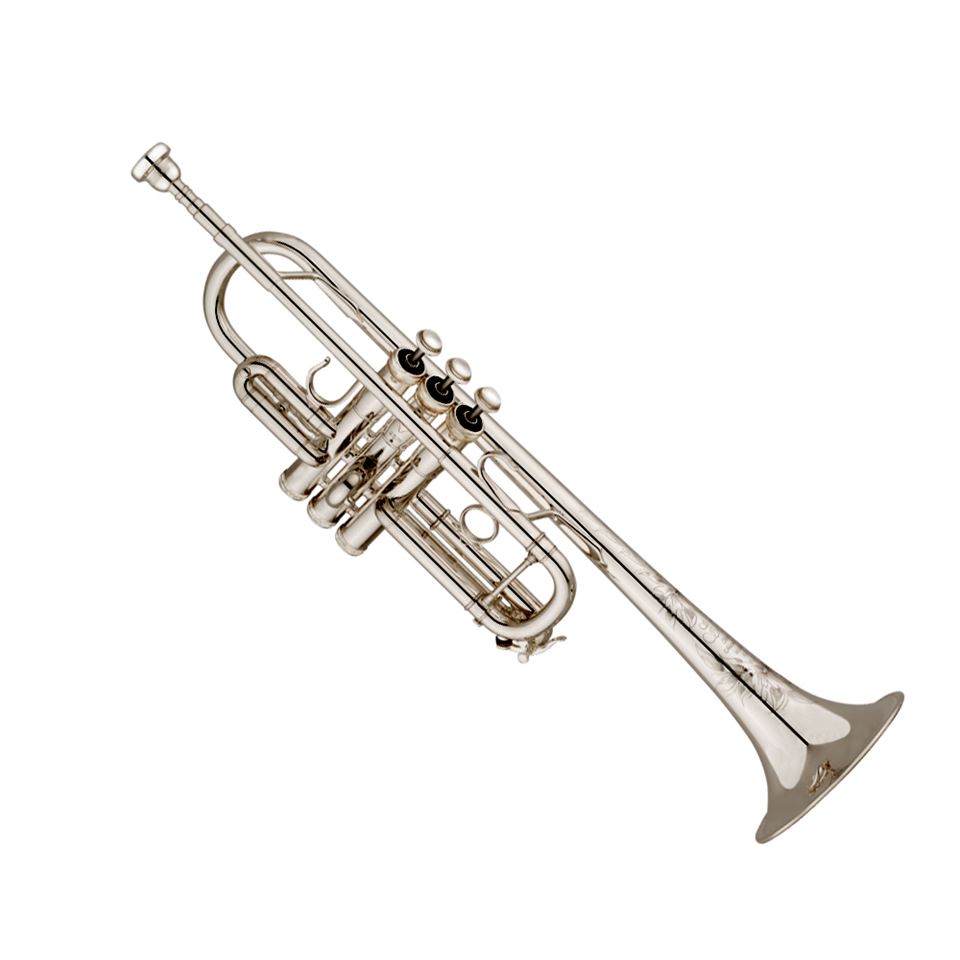 S.E. Shires TR4F C Trumpet - Silver Plated