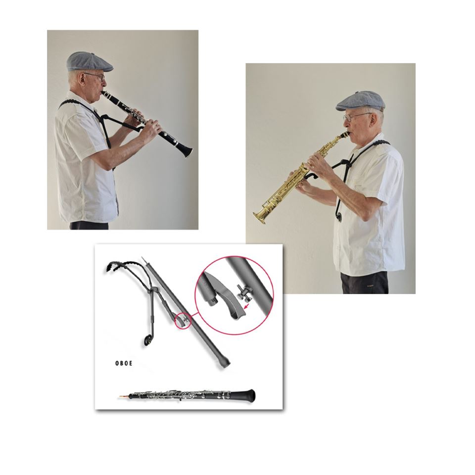 Clarinet Holder by Jazzlab for Clarinet, Oboe,and Soprano Saxophone
