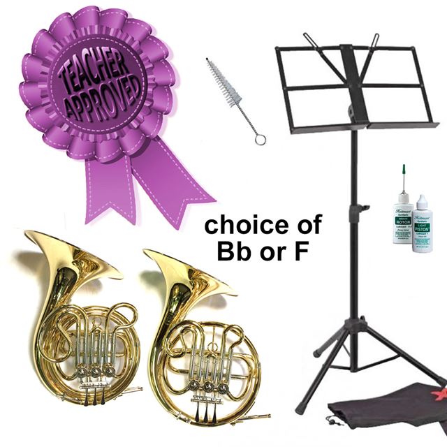 Cambridge Cadet Single B Flat French Horn Smart Choice Pack 