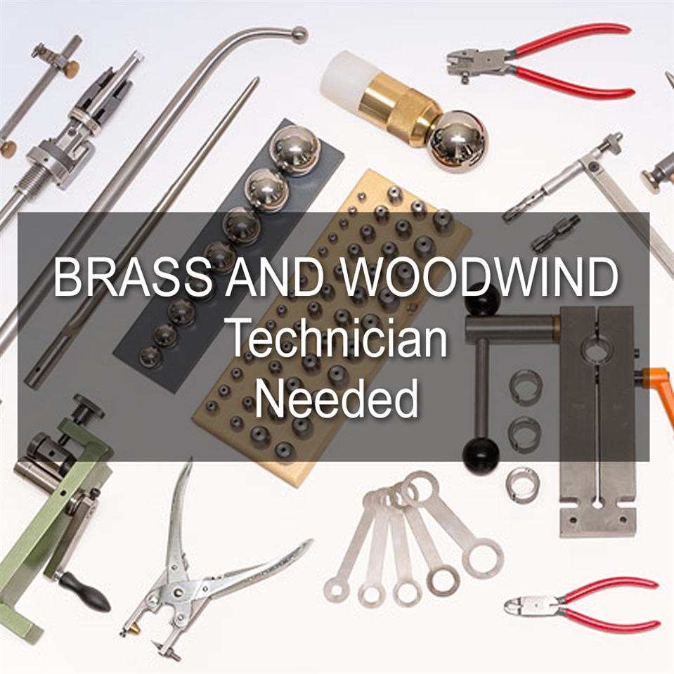 Woodwind and Brass Technician Required