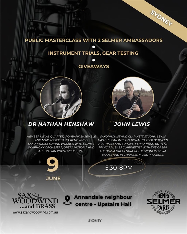 Free Selmer Paris Masterclass
